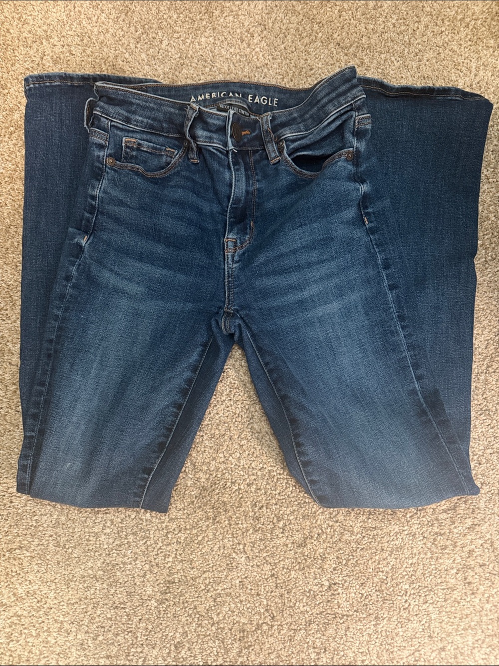 American Eagle Outfitters Dark Blue Stretch Jeans
